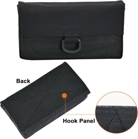 Tactical Bag Insert Pouch, tactifans Modular Admin Pouch Mesh Windowed Backpack Organizer Insert Flap Closure Hook and Loop Organizer Backpack Accessories in Saudi Arabia