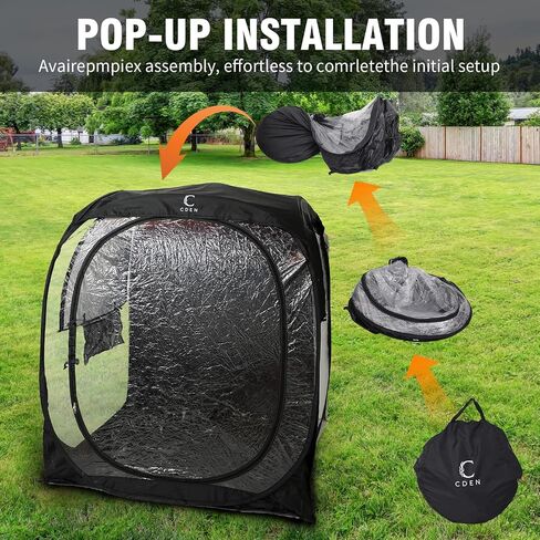 CDEN Sport Tent, Instant Tent, Pop Up, with Sealed Floor, rain Fly, for Sports, Event, Camping in Saudi Arabia
