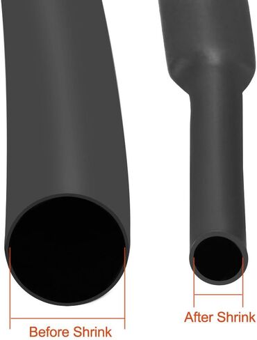 uxcell Heat Shrink Tubing 0.8mm Dia 5m 2:1 Heat Shrink Tube Wire Wrap Red in Saudi Arabia