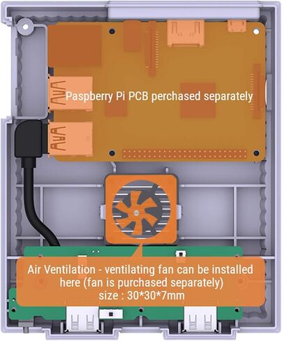 Retroflag SUPERPi Case with Wired Controller for Raspberry Pi 3B+ 2B 3B Deluxe Edition UCase Set in Saudi Arabia