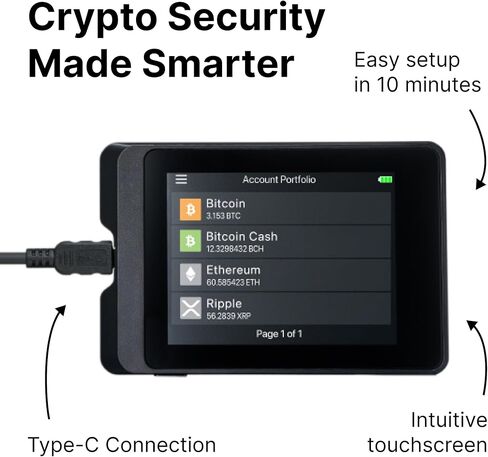Secux W10 Crypto -Asset Hardware Wallet - الحل المثالي لتخزين Bitcoin و Ethereum و Ripple و Litecoin و Bitcoin Cash والمزيد (W10C) in Kuwait