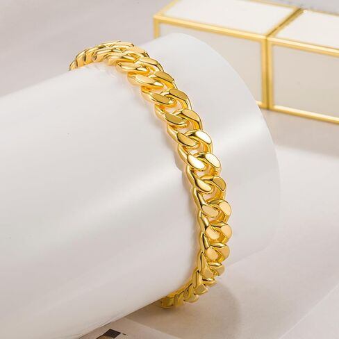 الأزياء 925 الفضة الاسترليني الصلبة ميامي الكوبي ربط سلسلة سوار 8MM - 16MM - كبح الكوبي سوار الصلبة سميكة كبيرة ربط سوار للرجال الأولاد - 7-11 بوصة مجوهرات in Kuwait