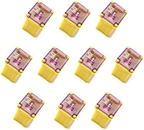 10 Pack!! 2 of Each - 20amp 30amp 40amp 50amp 60amp Automotive Low Profile Mini J Case Fuses Compatible for Ford, Chevy/GM Nissan Toyota Hyundai Kia Honda - Pickup Trucks, Cars & SUVs in Saudi Arabia
