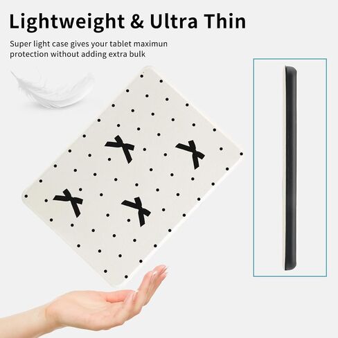 علبة الكرز متوافقة مع الجيل الحادي عشر Kindle (2024/2022 إطلاق) 6 بوصة مع حزام يدوي PU PU LEATHY WHITE FOLIO COVER AUTO/WIKE in Kuwait