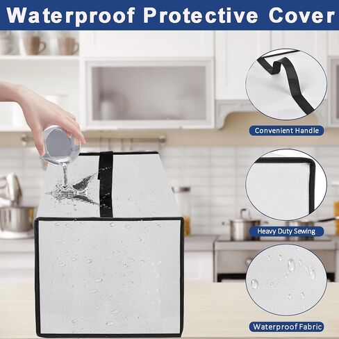 Cover for BLACK+DECKER Coffee Maker Heavy Duty Waterproof Dustproof Stain-Resistant Heat-Resistant Coffee Machine Protective Cover Case for BLACK+DECKER 12-Cup Digital Coffee Maker (Black) in Saudi Arabia