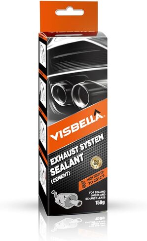 Visbella 75g مانع التسرب لنظام عادم السيارة، لاصق إصلاح احترافي غير قابل للانزلاق، لاصق فائق الصمغ لكاتم صوت السيارة، وأنابيب العادم، والمحولات الحفازة in Kuwait