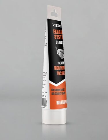 Visbella 75g مانع التسرب لنظام عادم السيارة، لاصق إصلاح احترافي غير قابل للانزلاق، لاصق فائق الصمغ لكاتم صوت السيارة، وأنابيب العادم، والمحولات الحفازة in Kuwait