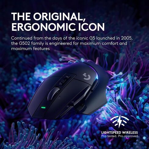 Logitech G502 X Plus Wireless Gaming Mouse & G515 Lightspeed TKL Wireless Gaming Keyboard, Fully Programmable RGB Low-Profile Gaming Keyboard & Mouse Combo – PC/Mac in Kuwait