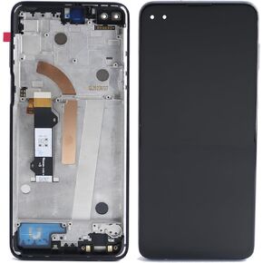 for Motorola Moto One 5G UW Screen with Frame XT2075 XT2075-1 XT2075-2 One 5G G 5G Plus LCD Screen Display Touch Digitizer Assembly with Frame Replacement 6.7“