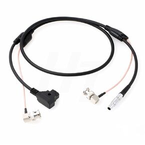 Teradek Bolt Bond Zacuto Eye Eye Power SDI Cable D-Tap 0B 2 PIN الزاوية اليمنى BNC 1M