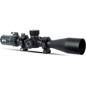 Monstrum Beast 5-25x50 FFP Rifle Scope | Featuring ED Glass, Adjustable Objective, Precision Turrets with Zero Stop, Daylight Bright Reticle, and Anti-Cant Scope Rings