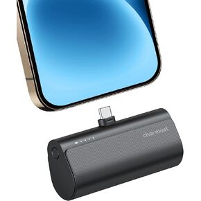 Charmast Small Portable Charger for iPhone 16/15, 5000mAh Ultra-Compact 20W PD Fast Charging USB C Power Bank Mini Battery Pack Compatible with iPhone 16/16 Pro Max/15/15 Pro Max, Samsung S24