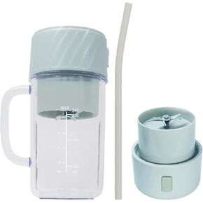 Portable Blenders, Body with Handle, Portable Personal Blender,10 Blade Mixing System Travel Blend USB-C Rechargeable Blender Milkshake Freezer Gym/Kitchen (Green)