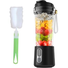 Smoothie Blender, Portable Blender Clean Brush for Smoothies with Sharp Blades for Excellent Blending Performance, Detachable for Travel, Gym, Home, Office（Not Included Smoothie Blenders)