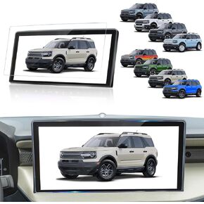 2025 Bronco Sport Screen Protector for 2025 Ford Bronco Sport【Big Bend/Free Wheeling/Heritage/Outer Banks/Badlands】 13.2 Inch - 2025 Bronco Sport Accessories Tempered Glass Scratch Resistant