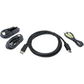 IOGEAR DisplayPort, USB KVM Cable Kit with Audio (TAA), 6-Foot G2L902UTAA3