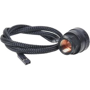 Phobya G1/4" Inline Temperature Sensor, 2X Female G1/4" Ports, 50cm, Matte Black