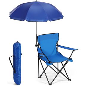 1 مجموعة كرسي الشاطئ مع كرسي التخييم المظلة قابلة للطي المظلة مع مشبك عالمي كبير محمول للهواء الطلق في الصيد التخييم المشي لمسافات طويلة الشاطئ in Kuwait
