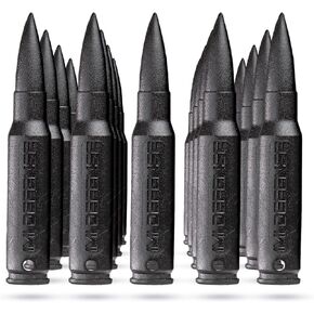 IMI Defense - 308 (7.62x51) Dummy Rounds 20 pcs. Pack, Reinforced Polymer, Identical Dimensions to Actual Bullets. Avalable in 7.62x51, 5.56x45, 7.62x39 or 9mm