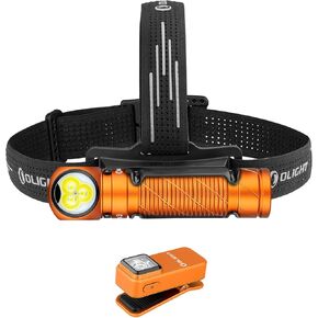 OLIGHT Perun 3 Rechargeable Headlamp Flashlight, 3000 Lumens LED Headlight with Red Light Bundle with Oclip Rechargeable EDC Flashlight 300 Lumens Dual Light Sources Compact Pocket Clip Light