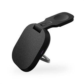 NovaWave 3-in-1 Foldable Wireless Charger for iPhone, Apple Watch, AirPods - Magnetic Portable Charging Station, Compact Travel Charger for Multiple Devices, MagSafe-Compatible (Black)