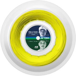 YONEX Poly Tour Drive Soft 16L Tennis String Reel - Flash Yellow - 200M/656FT