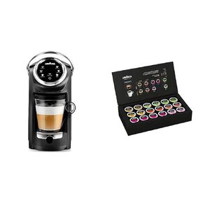 Lavazza Expert Coffee Classy Plus Single Serve ALL-IN-ONE Espresso & Coffee Brewer Machine Expert Welcome Kit, Variety, 36Count