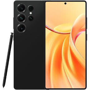 Unlocked Cell Phone A25 Ultra 5G, 12GB+512GB Android 14 Smartphone, 6800mAh Battery Phone, 48+108MP Zoom Camera, 120Hz + 6.9HD Screen, Dual SIM/Face ID/Fingerprint Lock/GPS/Build in Pen(Black)
