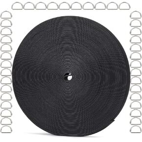 50 Ft x 1/2 In Reusable Cable Tie, Double Sided Hooks 40 Metal Buckles, Adjustable Cable Ties, Cable Management Tape, Cable Organization Ties, Cable Wrap for Home, Office, Wire Bundling (1/2In X 50Ft)