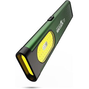 WARSUN T7, Flat Every Day Carry, Thin Led Magnetic Flashlight, USB-C Rechargeable, COB Side Light, Multiple Modes