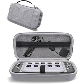 NINKI Protective Carry Case for Nintendo Switch 2 Travel Case 2025,Hard Eva +Leather Switch2 Bag with 10 Game Cartridges Traveling Storage for Nintendo Switch 2 Carrying Pouch with Inner Pockets,Black