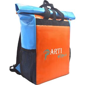 18L-25L backpack cooler Lunch Backpack 4layers Insulated Large Soft Cooler Box Food Delivery Bag for Adult, Mochila Enfriadora Rain-Leak-Water-proof Cycling Hiking Beach Travel Golf, Orange