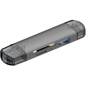 Multi-Card Reader for SD/TF/CF/MS Cards, High-Speed Data Transfer, Plug & Play
