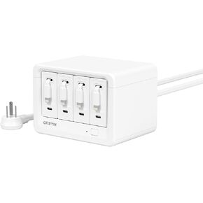 Desktop Charging Station 12-in-1 with 4 Retractable White Lightning Chargers, 35W PD Fast Charging Block, Revolutionize Your Charging Routine with This All-in-one Hub