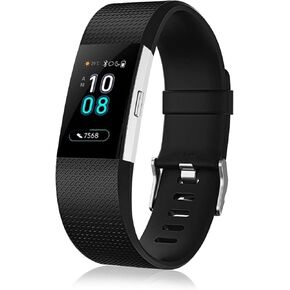 نطاقات بديلة لـ Fitbit Charge 2 ، معصم استبدال الإصدار الخاص لـ Fitbit Charge 2 (صغير ، أسود)