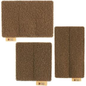 Tactical Patch Panel Trio: M-Tac Hook and Loop Morale Patches Boards Set (Coyote, Various Sizes)
