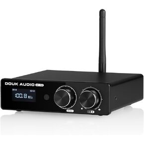 Douk Audio M1FM HiFi Bluetooth 5.1 Digital Amplifier with FM Receiver – 50W×2 Stereo Home Audio Amp