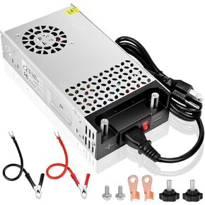 Inshareplus 12V 500W إصدار جديد AC إلى DC Converter ، 120V إلى 12V إمدادات الطاقة ، محول التبديل ل RV ، شرائط LED ، CCTV ، سيارات ستيريوس ، شاشات شاشة LCD ، مشاريع الكمبيوتر