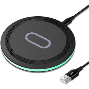 15W Wireless Charger Fast Charging Pad for 9, 9 Pro, 9 Pro XL, 9 Pro Fold, 8, 7 Pro, 7, 6, 6 Pro, Samsung Galaxy S25 S25+ Plus S24 S23 S22 S21 S20 Ultra 5G FE, Note 20 10 9 8