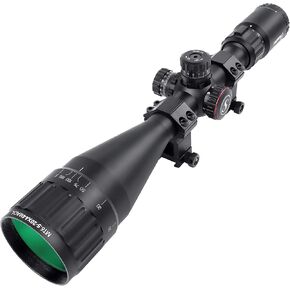 Sniper MT6.5-20x44AOL Rifle Scope w/Lock Zero, Adjustable Objective. Red/Green Illumination Mil-dot Reticle. Comes with Extended Sunshade and Heavy Duty Ring Mount and Lens Cover
