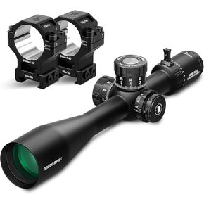ED GEN-II 5-25x56mm PRS Rifle Scope with 7075 Scope Rings(34MM-1.45INCH)