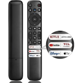 Replacement Remote Control for TCL-Google-Smart TV，for TCL 4K UHD HDR LED QLED Series TVs
