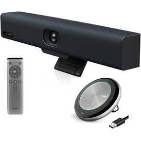 Conference Room Camera System with Bluetooth Microphone, 5X USB PTZ Video Camera Kit for Meeting Education Works with Microsoft Teams, Zoom(Cam&Speaker)