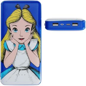 Disney Alice in Wonderland 10,000Mah Power Bank- Universally Compatible Portable Phone Charger Battery Pack w/USB Charging Port - Cheshire Cat Gifts for Women, Men, Teens and Kids