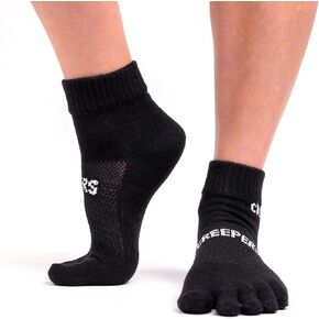Wool Toe Socks, Quarter Crew Length Running & Hiking, Unisex for Men & Women from Socks