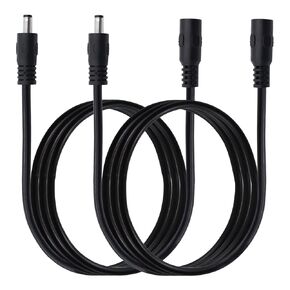 DC 5.5x2.1mm Power Adapter Cable 3.3FT DC 5521 Male to Male Extension Cord 12V DC Wire for Security Camera, LED Strip, CCTV IP Surveillance. 2-Pack (Male to Male)