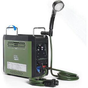 KEMIMOTO Portable Water Heater Constant Temperature, Propane Water Heater with Pump, Max 100 Mins 3s Instant Hot 20,000 BTU, 4000mAh Rechargeable Battery, Suits for Outdoor Camping Hunting Cleaning