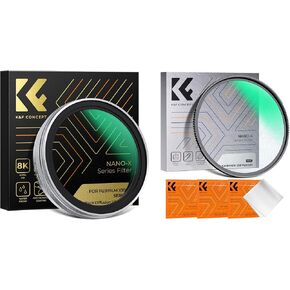 Black Mist Diffusion 1/4 Filter(Silver Frame)+ Shimmer Diffusion 1 Filter for Fujifilm X100 Series, X100/X100F/X100S/X100T/X100V/X100VI