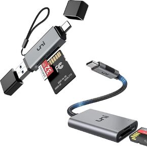 uni USB 3.0/USB C SD Card Reader Bundle with uni USB C SD Card Reader
