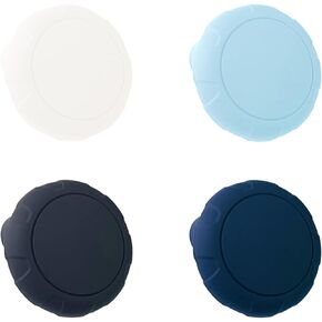 Silicone Case for Apple AirTag GPS Tracker Holder with Invisible Pin Waterproof Anti Lost Hidden Air Tag Case for Kids and The Elderly (Black, White, Navy, Blue)